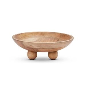 Wooden Bowl with Legs Decors Agency