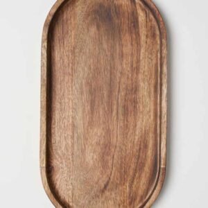 Acacia Wood Oval Serving Tray