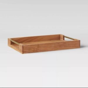 Hexa Wooden Artisan Tray Serving & Decor