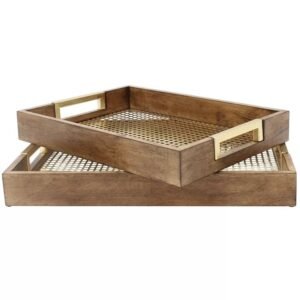 Wooden Serving Tray For Dinning and Decor
