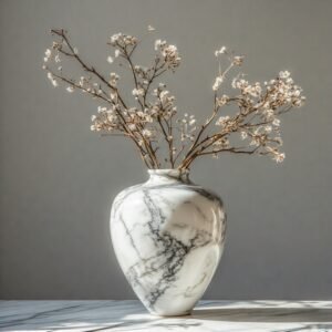 mARBLE fLOWER Vase