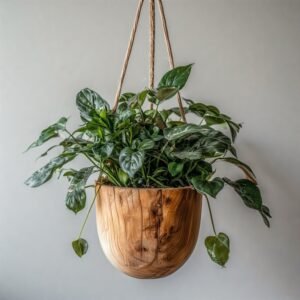 wooden hanging planter decors agency