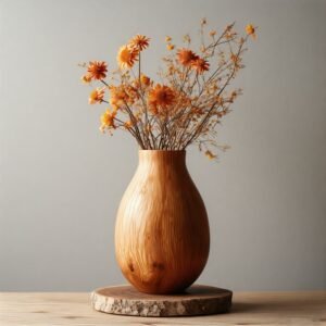 wooden vase . decor agency